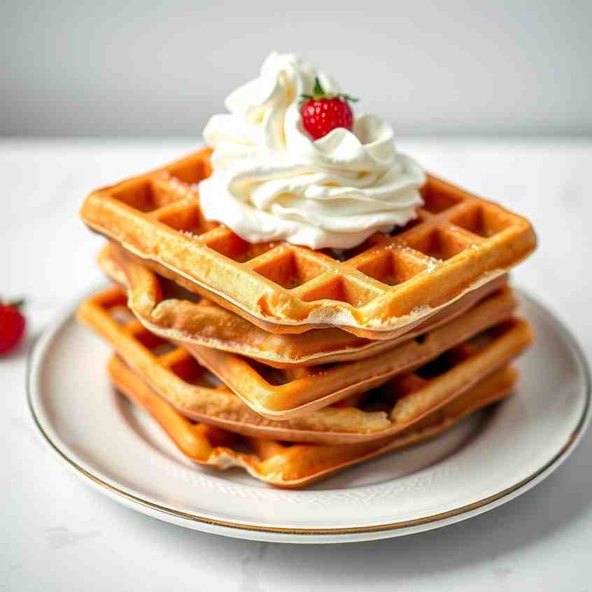 Homemade Belgian Waffles - Crispy, Fluffy Recipe